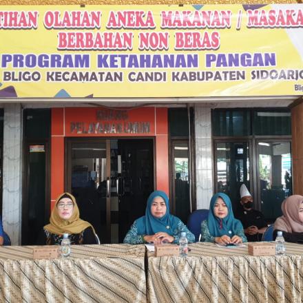 Pelatihan Olahan Aneka Makanan/ Masakan Berbahan Non Beras Program Ketahanan Pangan Desa Bligo 2022